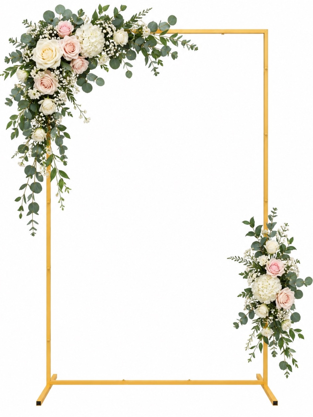 Gold Floral Arch Backdrop 6.6 x 4ft